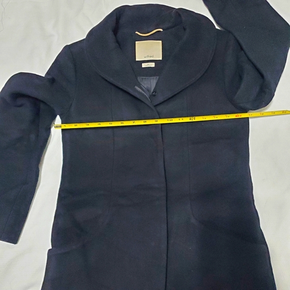 Wilfred Cocoon Coat Italian Wool Cashmere Blend Black XSmall - Picture 13 of 15